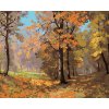ZUTY Maľovanie podľa čísel JESENNÁ PRECHÁDZKA LESOM Rámovanie vypnuté plátno na rám Rozmer 80 x 100 cm