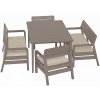ALLIBERT DELANO Set záhradný, cappuccino/piesková 17205371 ALLIBERT DELANO Set záhradný, cappuccino/piesková 17205371