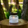 Sirius LED solarna lampa Aston Jar, výška 12 cm, čierna/hnedá, IP44 - 38267 Sirius LED solarna lampa Aston Jar, výška 12 cm, čierna/hnedá, IP44 - 38267