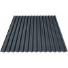 Plotový obojstranne farebný plech Bilka S18, 2000 x 1100mm RAL 7016 (antracit) 0.4mm matná