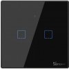 SONOFF vypínač čierny dotykový s WiFi/RF dvojitý T3EU2C-TX SONOFF vypínač čierny dotykový s WiFi/RF dvojitý T3EU2C-TX