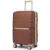 British Traveller K2392L Kufor spinner 55cm Hnedý Polypropylén British Traveller K2392L Kufor spinner 55cm Hnedý Polypropylén