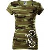 Bicykel na výšku - Dámske maskáčové tričko - XS ( Zelený maskáč ) Bicykel na výšku - Dámske maskáčové tričko - XS ( Zelený maskáč )