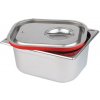Víko s těsněním GN 1/3 325x176 mm | APS, 80025 inox;černá Víko s těsněním GN 1/3 325x176 mm | APS, 80025 inox;černá