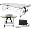 Skladací masážny stôl hliníkový i-coucou biely Skladací masážny stôl hliníkový i-coucou biely