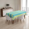 Sablio Obrus Modro-žlté pruhy - 130x130 cm Sablio Obrus Modro-žlté pruhy - 130x130 cm