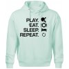 Stolný tenis - eat sleep - Oversized mikina pánska Moon - kratšia + širšia - 2XL ( Frost ) Stolný tenis - eat sleep - Oversized mikina pánska Moon - kratšia + širšia - 2XL ( Frost )