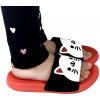 Detské čierno-červené šľapky CATS Detské čierno-červené šľapky CATS
