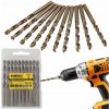 CROWNMAN Súprava 10 ks kobaltových vrtákov M35 HSS 5% - 6mm CROWNMAN Súprava 10 ks kobaltových vrtákov M35 HSS 5% - 6mm