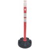 Červeno-biely plastový (PPC) výstražný dopravný stĺpik FLOMA WP63 - priemer 6,3 cm, výška 100 cm Červeno-biely plastový (PPC) výstražný dopravný stĺpik FLOMA WP63 - priemer 6,3 cm, výška 100 cm