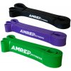 Set odporových gúm AMREP FITNESS - black - purple - green Set odporových gúm AMREP FITNESS - black - purple - green