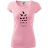 Očný test zvieratká - Dámske tričko Pure - M ( Ružová ) Očný test zvieratká - Dámske tričko Pure - M ( Ružová )