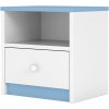 Ourbaby detský nočný stolík - modro-biely Ourbaby detský nočný stolík - modro-biely