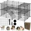 NUXIE® PREMIUM Modulárna klietka pre králiky, morčatá, mačky a šteniatka 71 x 143 x 73 cm (Veľká skladacia klietka pre malé zvieratá) NUXIE® PREMIUM Modulárna klietka pre králiky, morčatá, mačky a šteniatka 71 x 143 x 73 cm (Veľká skladacia klietka pre malé zvieratá)