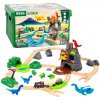 Drevená vláčikodráha s dinosaurami Dinosaur Deluxe Set BRIO sopka so zvukom a svetlom a vláčik s 8 figúrkami 45 dielov Drevená vláčikodráha s dinosaurami Dinosaur Deluxe Set BRIO sopka so zvukom a svetlom a vláčik s 8 figúrkami 45 dielov
