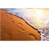 Dimex FL-255-009 Samolepiaca fototapeta na podlahu Stopy v piesku, rozmery 255 x 170 cm