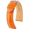 Remienok Hirsch Capitano - oranžový - 22 mm - L – Štandardná dĺžka (doporučujeme) - 20 mm - Čierna + 5 rokov záruka a darček ZADARMO Remienok Hirsch Capitano - oranžový - 22 mm - L – Štandardná dĺžka (doporučujeme) - 20 mm - Čierna + 5 rokov záruka a darček ZADARMO