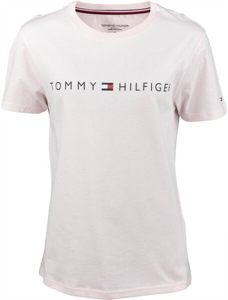Tommy Hilfiger CN SS Tee Logo ružové čierne