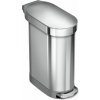Odpadkový kôš Slim FPP matná oceľ pedál 45 l Odpadkový kôš Slim FPP matná oceľ pedál 45 l