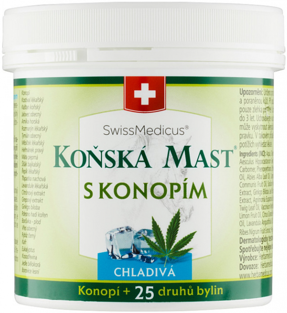 Herbamedicus konská masť s konopou chladivá 250 ml