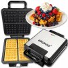 WAFLOVAČ 2000W NA 4 VAFLE, REGULÁCIA TEPLOTY, NEPRETEKAVÝ, VÝKONNÝ XXL WAFLOVAČ 2000W NA 4 VAFLE, REGULÁCIA TEPLOTY, NEPRETEKAVÝ, VÝKONNÝ XXL