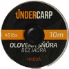 UnderCarp Olověná šňůra bez jádra Hnědá 45lb 10m