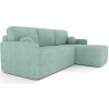 Wilsondo Rohová rozkladacia sedačka Blomera - mentolová Wilsondo Rohová rozkladacia sedačka Blomera - mentolová