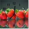 Nástenné sklenené hodiny Jahody 30x30 cm Nástenné sklenené hodiny Jahody 30x30 cm