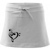 Husľový kľúč srdce - Športová sukne - two in one - XL ( Biela ) Husľový kľúč srdce - Športová sukne - two in one - XL ( Biela )