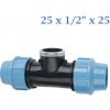 DONSEN PE T-kus s vnútorným závitom 25 mm x 1/2  DONSEN PE T-kus s vnútorným závitom 25 mm x 1/2