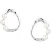 Dabog / Strieborné 925 dámske náušnice Pearl Arc trojica elegantných perál / ST-Z-NA-030 Dabog / Strieborné 925 dámske náušnice Pearl Arc trojica elegantných perál / ST-Z-NA-030