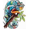 Maľovanie podľa čísel – Chameleón, 40 × 50 cm, napnuté plátno na rám 8596530022336 Maľovanie podľa čísel – Chameleón, 40 × 50 cm, napnuté plátno na rám 8596530022336