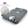 DRYBED Premium Vet Bed Lebky šedý 100 x 75 cm DRYBED Premium Vet Bed Lebky šedý 100 x 75 cm