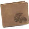 Tetrao kožená peňaženka traktor ležatá