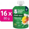 Gerber Organic ovocná kapsička mango a broskev s kokosovým mlékem 16 x 80 g