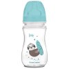 Canpol babies fľaša so širokým hrdlom Exotic Animals modrá 240 ml