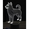 Beling 3D lampa, Alaskan Malmute, 16 farebná, PS02 Beling 3D lampa, Alaskan Malmute, 16 farebná, PS02