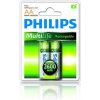 Philips R6B2A260/10 MultiLife Nabíjateľná batéria AA, 2 600 mAh nikel-metal hydridová 2ks Philips R6B2A260/10 MultiLife Nabíjateľná batéria AA, 2 600 mAh nikel-metal hydridová 2ks