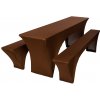 TENTino Elastický poťah STANDARD na pivný set 220x50 - 220x70 cm Farba obrusu: ČOKOLÁDOVOHNEDÁ / CHOCOLATE TENTino Elastický poťah STANDARD na pivný set 220x50 - 220x70 cm Farba obrusu: ČOKOLÁDOVOHNEDÁ / CHOCOLATE