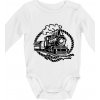 Lokomotíva lano - Body dojčenské s dlhým rukávom - Dlhý r. 6-12 mes ( Biela ) Lokomotíva lano - Body dojčenské s dlhým rukávom - Dlhý r. 6-12 mes ( Biela )
