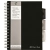 PUKKA PAD Špirálový zošit A5 linajkový 125 listov Black project book čierna