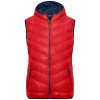 James & Nicholson (Daiber) Ľahká dámska páperová vesta JN1061 - Červená / tmavomodrá | XL James & Nicholson (Daiber) Ľahká dámska páperová vesta JN1061 - Červená / tmavomodrá | XL