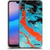 Picasee silikónový prehľadný obal pre Huawei P20 Lite - Blue Magma Picasee silikónový prehľadný obal pre Huawei P20 Lite - Blue Magma