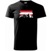 Rakúske hory - Tričko extra veľké (5-8XL) - 5XL ( Čierna ) Rakúske hory - Tričko extra veľké (5-8XL) - 5XL ( Čierna )