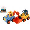 Teddies Auto stavebný plast 12-14cm na zotrvačník, mix druhov Teddies Auto stavebný plast 12-14cm na zotrvačník, mix druhov