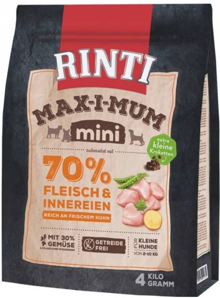 Rinti MAX-I-MUM Mini s kuracím mäsom 4 kg