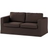 Dekoria Poťah na sedačku Karlstad (nerozkladací, 2-miestny, dlhý), čokoládová, 165 x 89 x 64 cm, Cotton Panama, 702-03 Dekoria Poťah na sedačku Karlstad (nerozkladací, 2-miestny, dlhý), čokoládová, 165 x 89 x 64 cm, Cotton Panama, 702-03