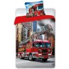 Posteľné bavlnené obliečky Požiarnické auto 01 140x200 70x80 cm 100% Bavlna Faro Posteľné bavlnené obliečky Požiarnické auto 01 140x200 70x80 cm 100% Bavlna Faro