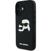 Zadný kryt Karl Lagerfeld 3D Rubber Double Heads pre Apple iPhone 16, čierna Zadný kryt Karl Lagerfeld 3D Rubber Double Heads pre Apple iPhone 16, čierna