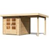 drevený domček KARIBU BASTRUP 2 + prístavok 200 cm (73290) natur drevený domček KARIBU BASTRUP 2 + prístavok 200 cm (73290) natur